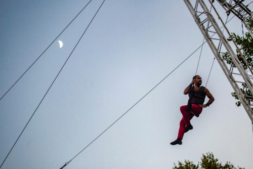 Espectacle de trapezi amb la companyia Volem Volar