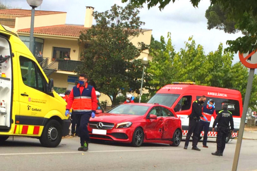 Imatge d'un dels vehicles sinistrats