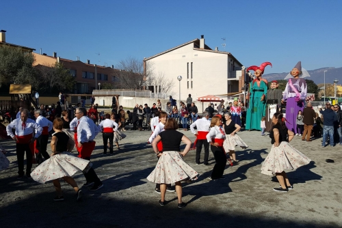 Gitanes i Gegants a la plaça Onze de Setembre