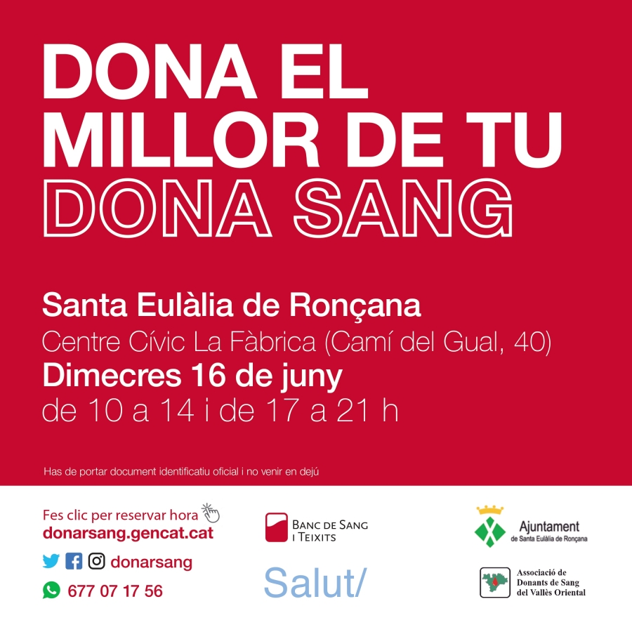 Campanya donació de sang