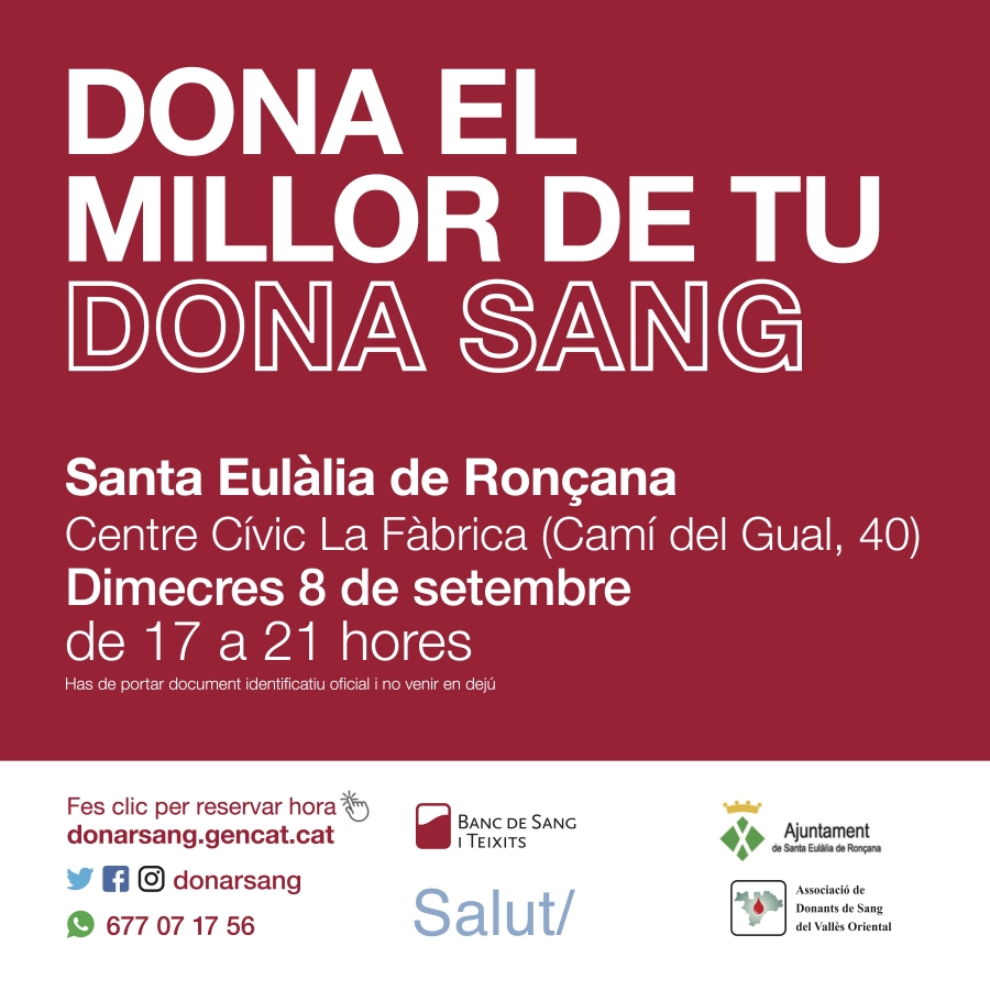 Campanya donació de sang