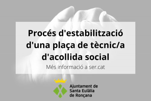 Procés selectiu tècnic/a d'acollida social