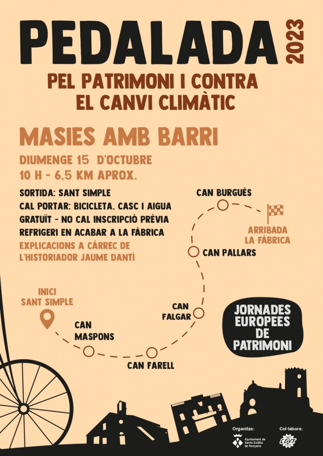 Pedalada pel Patrimoni i contra el canvi climàtic