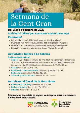 Setmana de la Gent Gran 2023