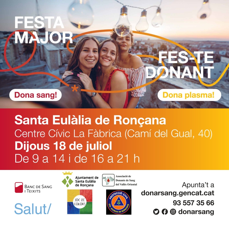 Donació de sang Festa Major