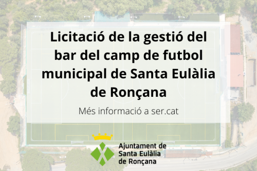 Licitació bar camp de futbol