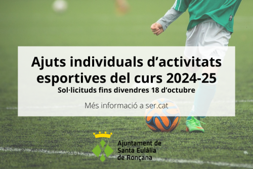 Ajuts activitats esportives