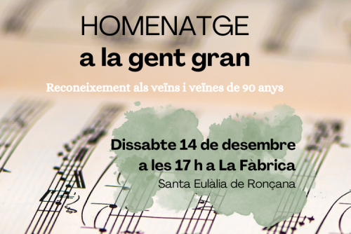 Homenatge a la gent gran