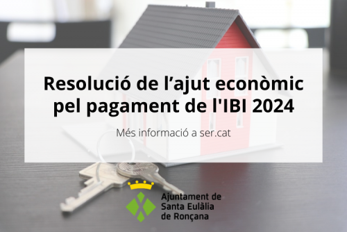 Resolució ajuts IBI 2024