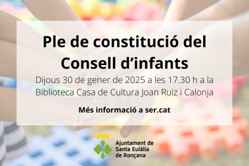 Convocatòria Consell infants