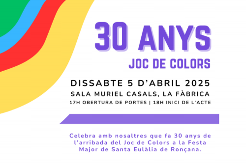 Joc de Colors 30 anys