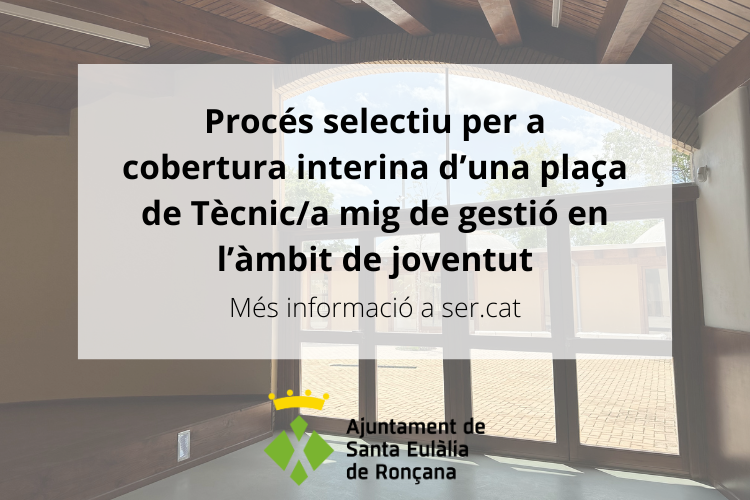 Procés selectiu tècnic joventut